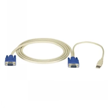 Schwarzbox Servswitch EC USB Serverkabel - VGA, USB, 3M