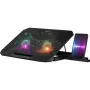 Notebook-Kühlpad DEFENDER NS-510 mit 2 Lüftern, 2×USB-Anschlüssen und RGB-Beleuchtung