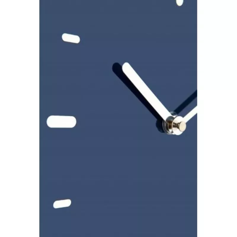 NeXtime Wanduhr 3072bl Thumbs up, 40,5x41,5 cm, Wand, Blau/Silber