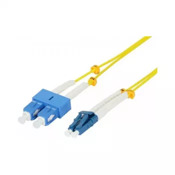 Synergy 21 LWL-2-Faser-Patchk. 3mtr.LC-SC 9/125um OS2 AD 2mm flexible Knickschutztülle - Single- bzw. Monomode-Faser - 3 m