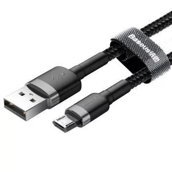 Baseus Cafule 2.4A 1m Micro-USB-Kabel (grau/schwarz)