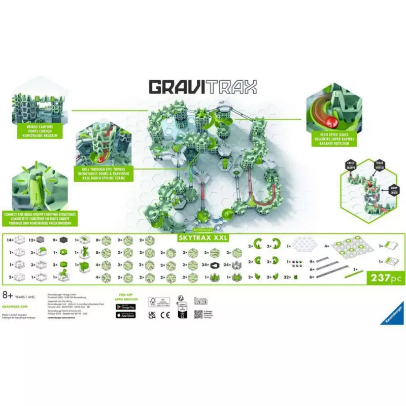 Murmelbahn-Action-Set Ravensburger GraviTrax Action Set XXL Skytrax, Streckenerweiterung