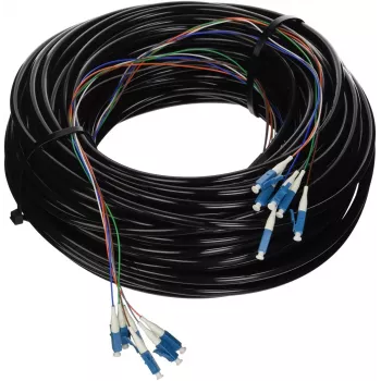 Singlemode-LC-Glasfaserkabel Ubiquiti FC-SM-300 91,44 m Schwarz
