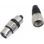 XLR 3-Pin Steckverbinder Omnitronic 30200111 — männlicher/weiblicher Audio-Steckverbinder für Mikrofon und professionelles Audio
