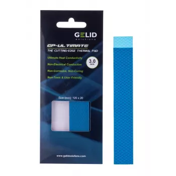 Wärmeleitpad Gelid TP-GP04-R-E 120×20×3,0 mm, Dichte 3,2 g/cm³, 1 Stk.