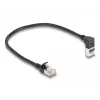 Netzwerkkabel DeLOCK RJ45 Cat.6A 0,25 m Schwarz
