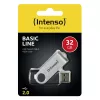 USB Flash Drive Intenso 32GB USB Typ-A 2.0 Schwarz Silber