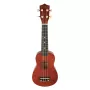 Sopran-Ukulele SUPRIMO UK21 21 Zoll – Lindenkorpus, 12 Bünde, 4 Nylonsaiten, dunkles Holzfinish