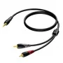 Stereo 3,5 mm Klinkenstecker auf 2x Cinch-Stecker Kabel Procab 3 m