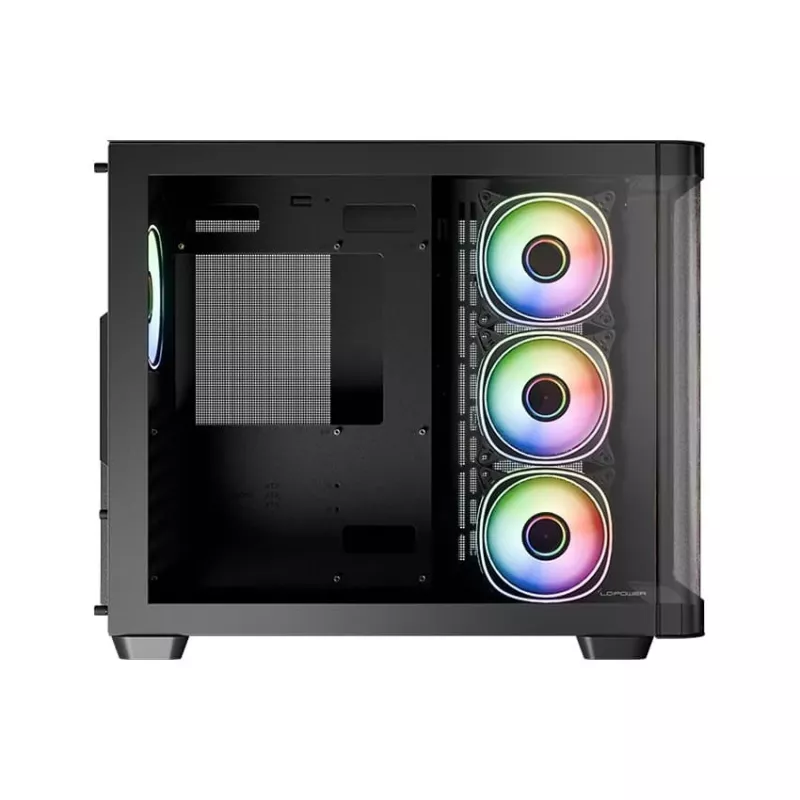 Computergehäuse LC-Power LC-8001B-ON Midi Tower Schwarz