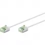 Ultra-Flexibles Cat.8.1 Patchkabel schlank, U/FTP (Weiß, 3 Meter, extra kurzer Stecker)