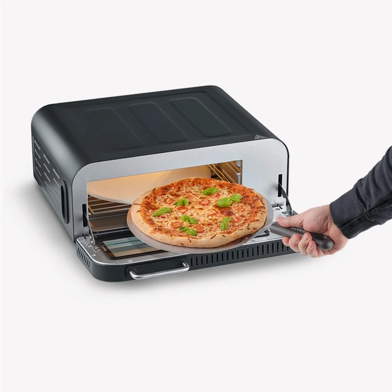 Pizzabackautomat Severin PG 8575 2000 W Schwarz 1 Pizza Digital Timer