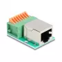 DeLOCK 90652 Kabel-Adapter RJ45 8-Pin-Klemmleiste Grün Silber