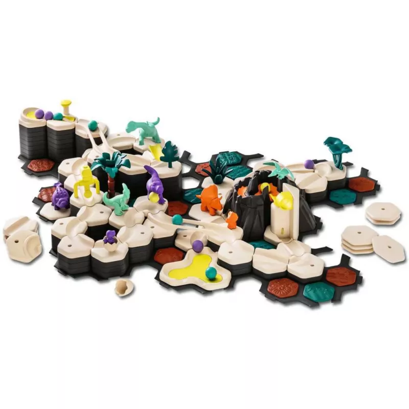 Murmelbahn Ravensburger GraviTrax Junior Starterset XXL Dino, Streckenbau für Kinder
