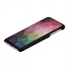 Schutzhülle iKins für iPhone XS Max – Wasserblumen-Design, Schwarz