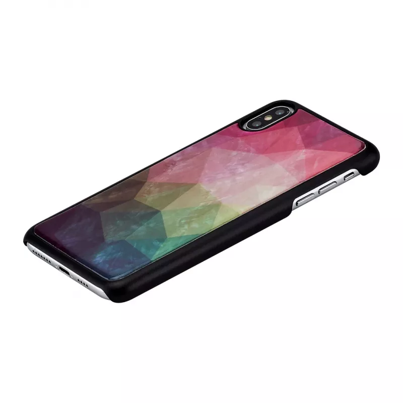 Schutzhülle iKins für iPhone XS Max – Wasserblumen-Design, Schwarz