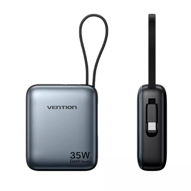 Powerbank Vention FHEH0 Lithium-Polymer 10000 mAh 35W USB-C Schwarz