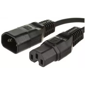 Microconnect PE011410 Stromkabel Schwarz 1 m C14-Kupplung C15-Kupplung