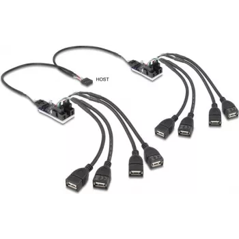 USB-Hub DELOCK 61072 — 8-Port-USB-2.0-Hub, busgespeist