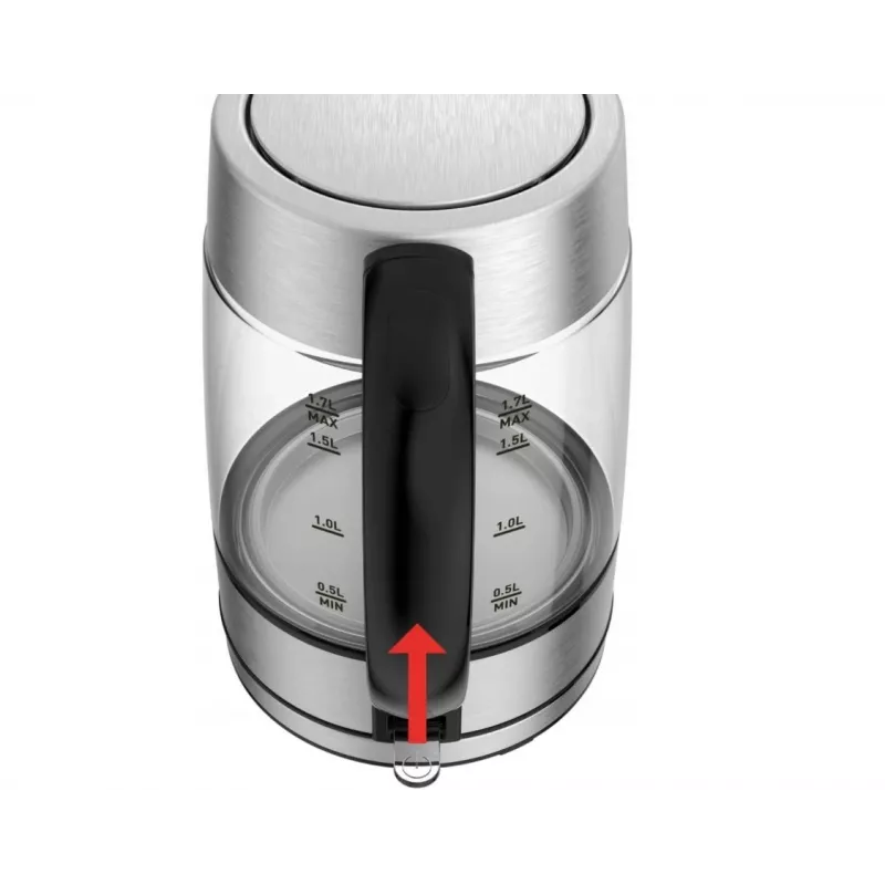 Tefal KI772D Wasserkocher 1,7 l 2400 W Edelstahl, Transparent