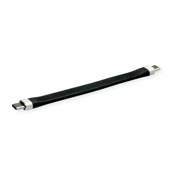 ROLINE 11.02.9054 USB-Kabel 0,11 m USB 3.2 Gen 2 (3.1 Gen 2) USB C Schwarz (11.02.9054)