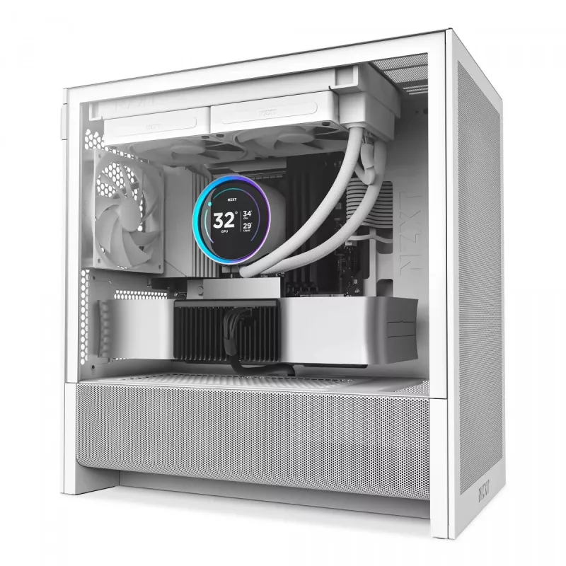 PC-Gehäuse NZXT H9 H3 Flow Midi Tower Weiß
