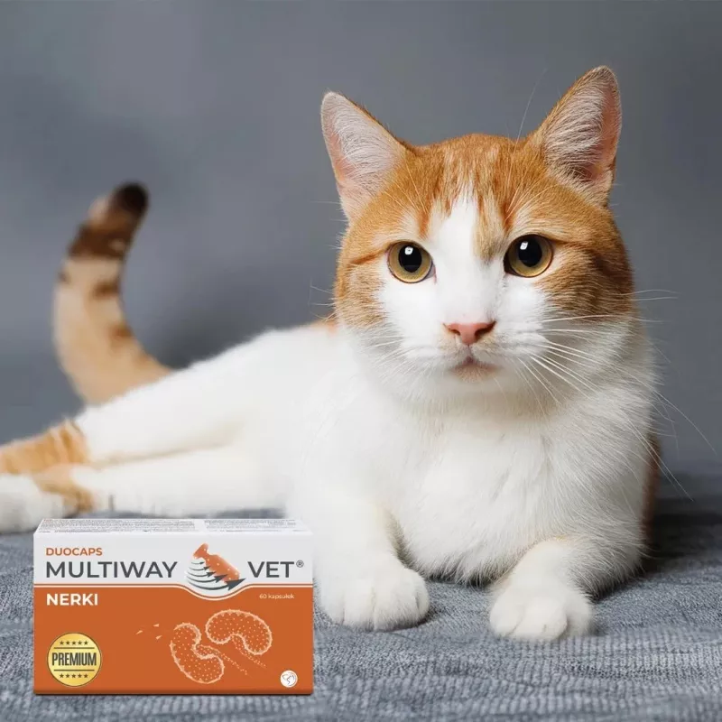 Nahrungsergänzungsmittel-Kapseln JM Sante Multiway Vet Duocaps Kidneys für Hunde und Katzen, 60 Stück, 150 g Kartonverpackung