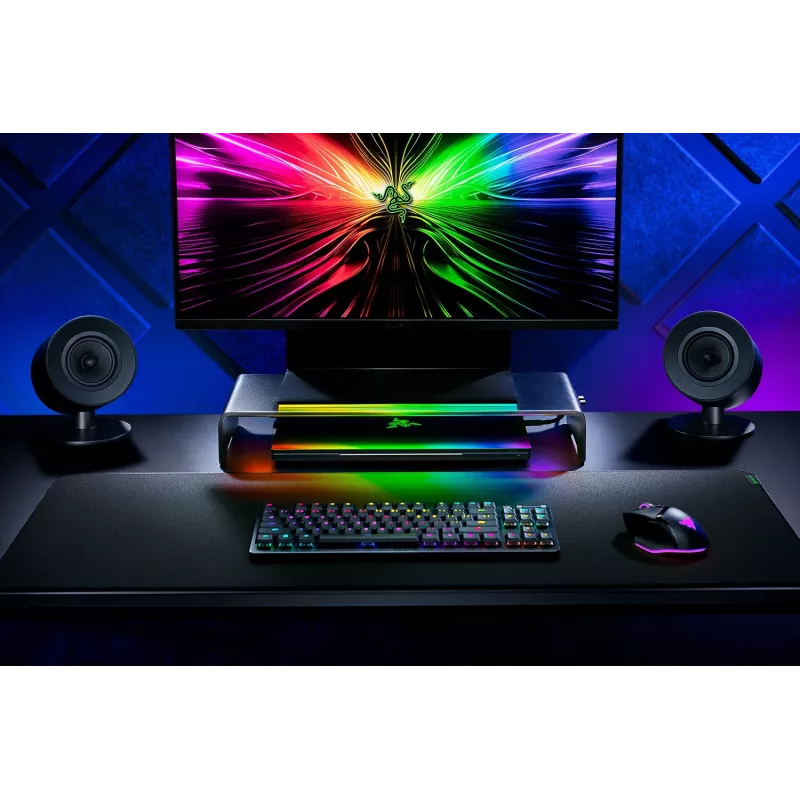 Monitorständer Razer RC21-02320100-R3M1 für 61–68,6 cm (24–27 Zoll) Bildschirme, freistehend, Aluminium