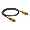 HDMI-Kabel DeLOCK 85728 1,5 m Typ A Schwarz Gold