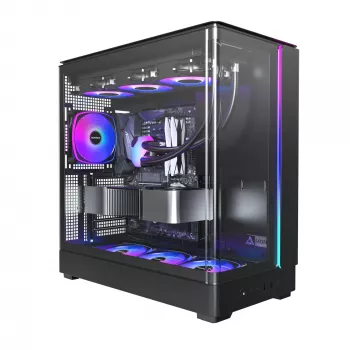 PC-Gehäuse Montech KING 45 PRO Schwarz — micro ATX / Mini-ITX, Midi Tower
