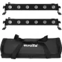 LED-Bar-Set EUROLITE 2x LED BAR-6 QCL RGBW mit Softbag