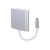 USB-Grafikadapter GEMBIRD A-CM-HDMIF-02-SV, HDMI-Ausgang, bis zu 3840×2160, silber, 58,5×51×11,6 mm