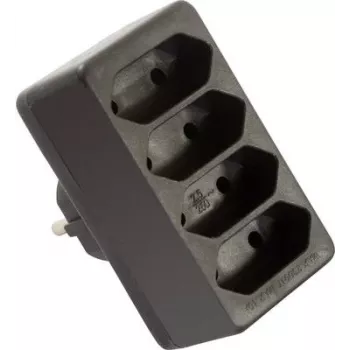 as - Schwabe 48412 Steckdosenverteiler Schwarz (48412)