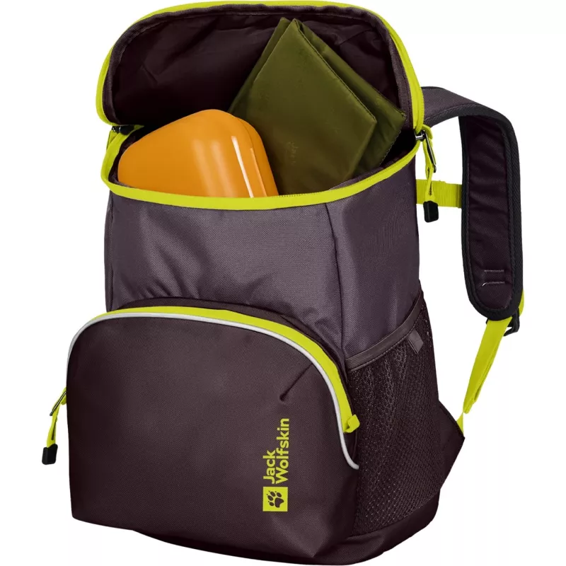 Jack Wolfskin Erlebnis Pack Rucksack – Lila/Neongelb, 11 L