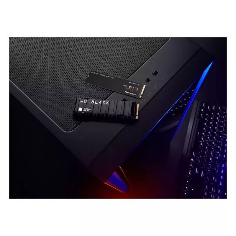 WD_Schwarz SN850X NVMe SSD WDBB9G0010BNC - SSD - 1 TB - Intern - M.2 2280 - PCIe 4.0 (NVMe) - Schwarz