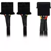 Sharkoon SATA Y-Stromadapter 4P Molex 0,15 m schwarz – Digital/Daten – Stromversorgung