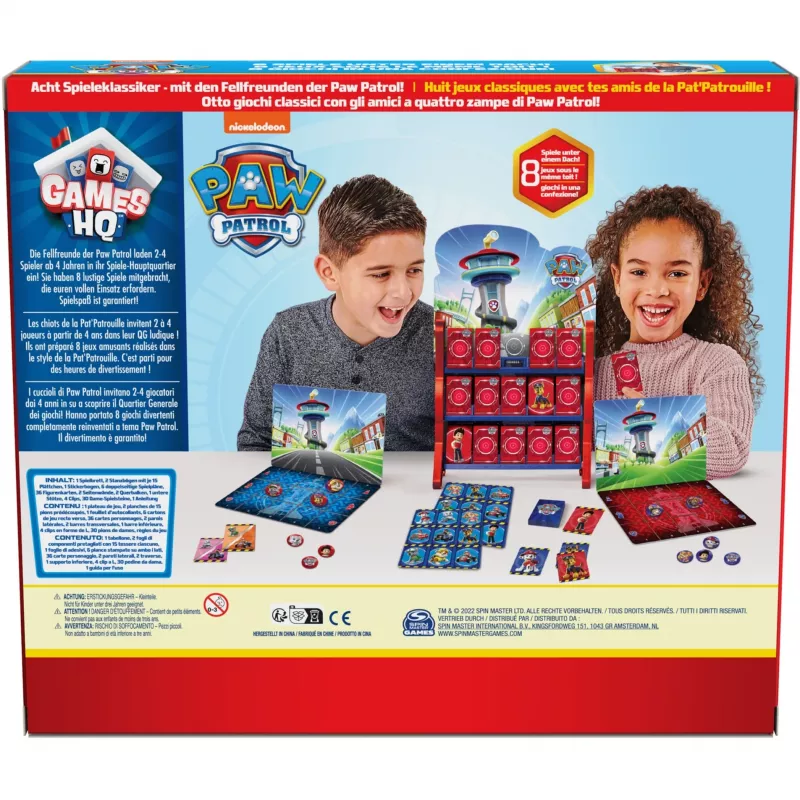 Paw Patrol: Games HQ - Spielesammlung, Familienspiel