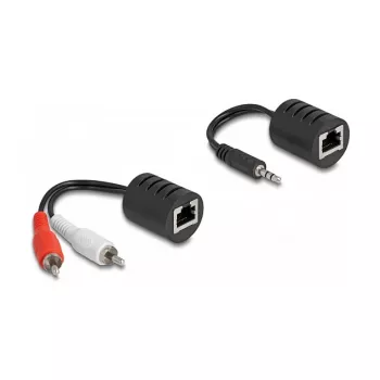 DeLOCK 87859 Audiokabel RJ-45 RCA 3,5 mm Schwarz Rot Weiß