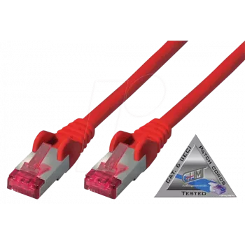 Netzwerkkabel ShiverPeaks BS75711-A1.5R Rot 1,5 m Cat6a S/FTP