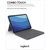 Case mit Tastatur Combo Touch US iPad Pro 11 1,2,3 Gen grau