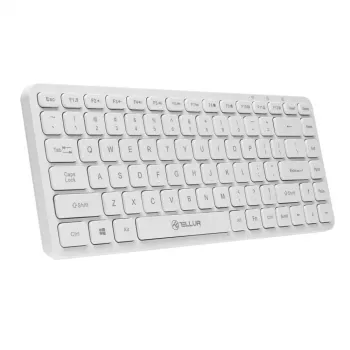 Kabellose Tastatur Tellur TLL491241 Mini Weiß — kompaktes Layout, kabellose Verbindung