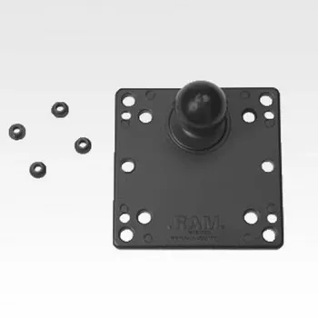 RAM Mounts 100x100mm VESA-Platte mit Kugel Schwarz 121mm