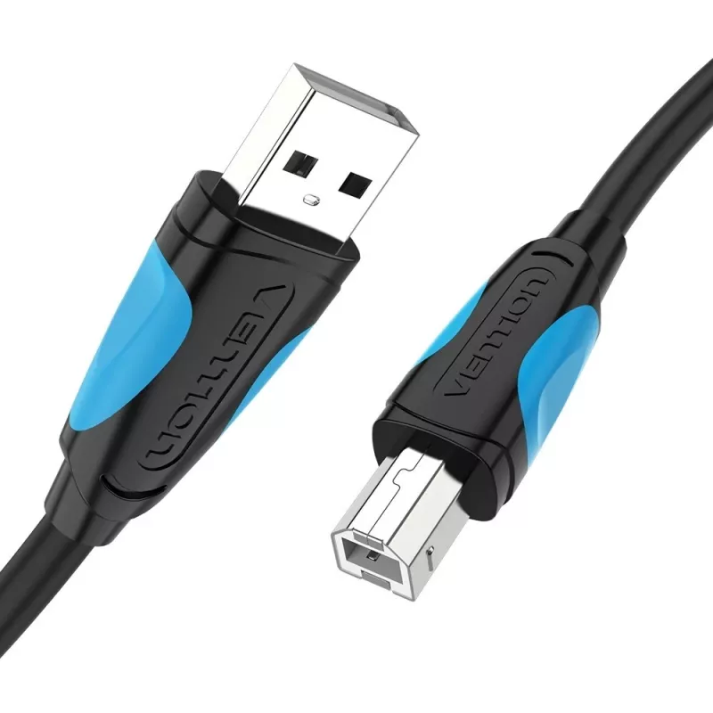 USB 2.0 A auf USB-B Kabel Vention VAS-A16-B500, 5 m, schwarz, Stecker-Stecker, 480 Mbit/s