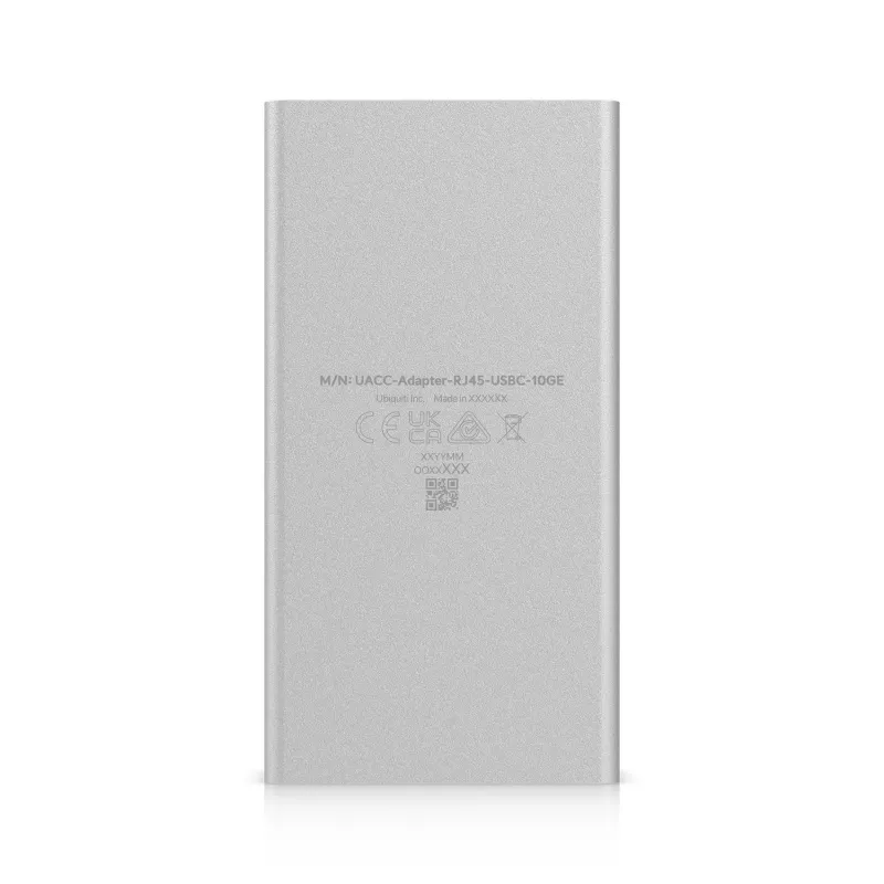 Ethernet-Adapter UBIQUITI UACC-Adapter-RJ45-USBC-10GE, USB‑C auf RJ45, 10 Gbps, schwarz/grau