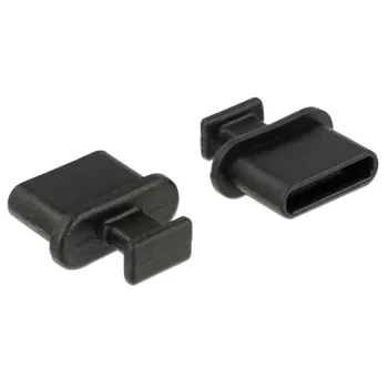 Buchsen-Schutzkappe DeLOCK 64013 USB Type-C Schwarz