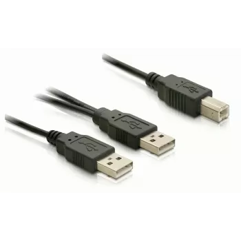 USB-Kabel DeLOCK USB-B/USB-A Kabel 1 m Schwarz