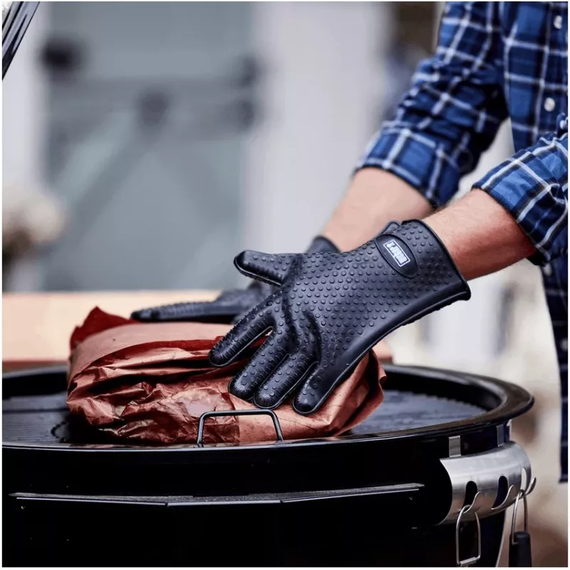 Weber 7017 Silikon-Grillhandschuhe schwarz