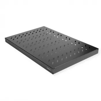 Rack shelf ROLINE 19-Zoll 1U verstellbar 700mm 50kg schwarz