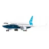 Bauset Cobi Boeing 737-8 — 340 Teile, empfohlenes Alter 7+, blau und weiß