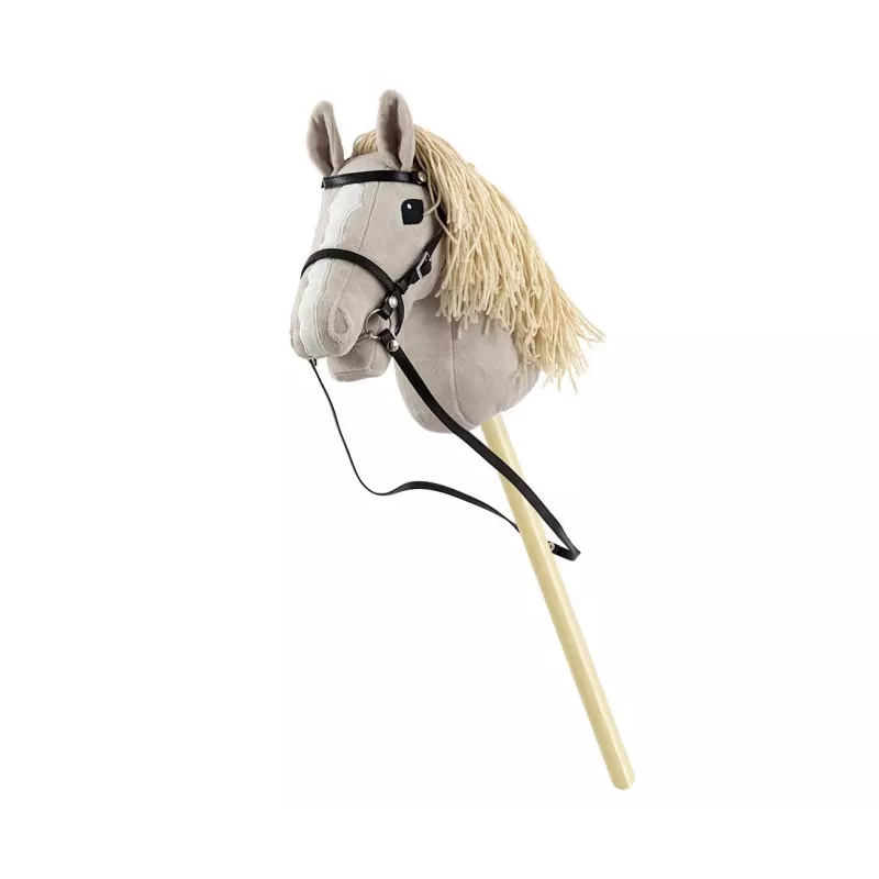 Plüsch-Steckenpferd Milly Mally 6626 Hellgrau – milly mally Kuscheltier, Steckenpferd zum Reiten